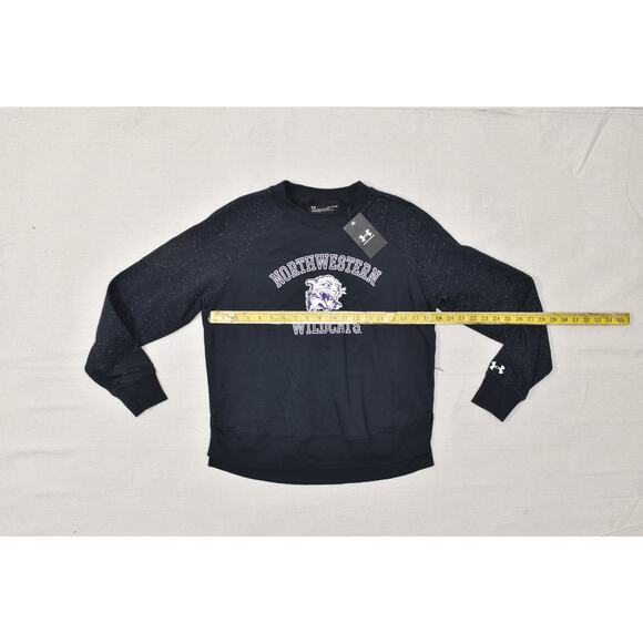 Under Armour Women's Regular Size M Northwestern Wildcats Sweatshirt Black NEW - Picture 5 of 8